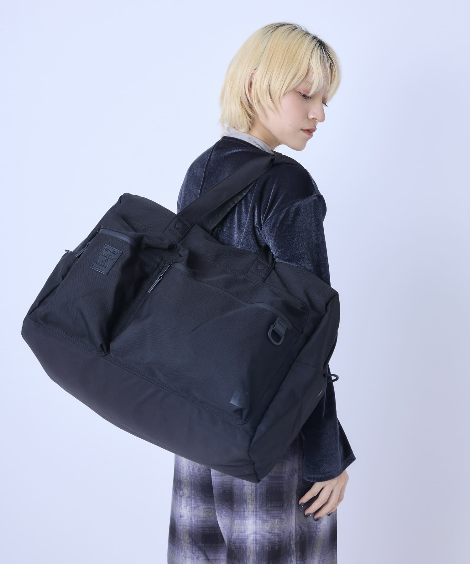 anello ボストンバッグ 撥水 容量35L ショルダーパッド付き A3 EXPAND5 ATN1182