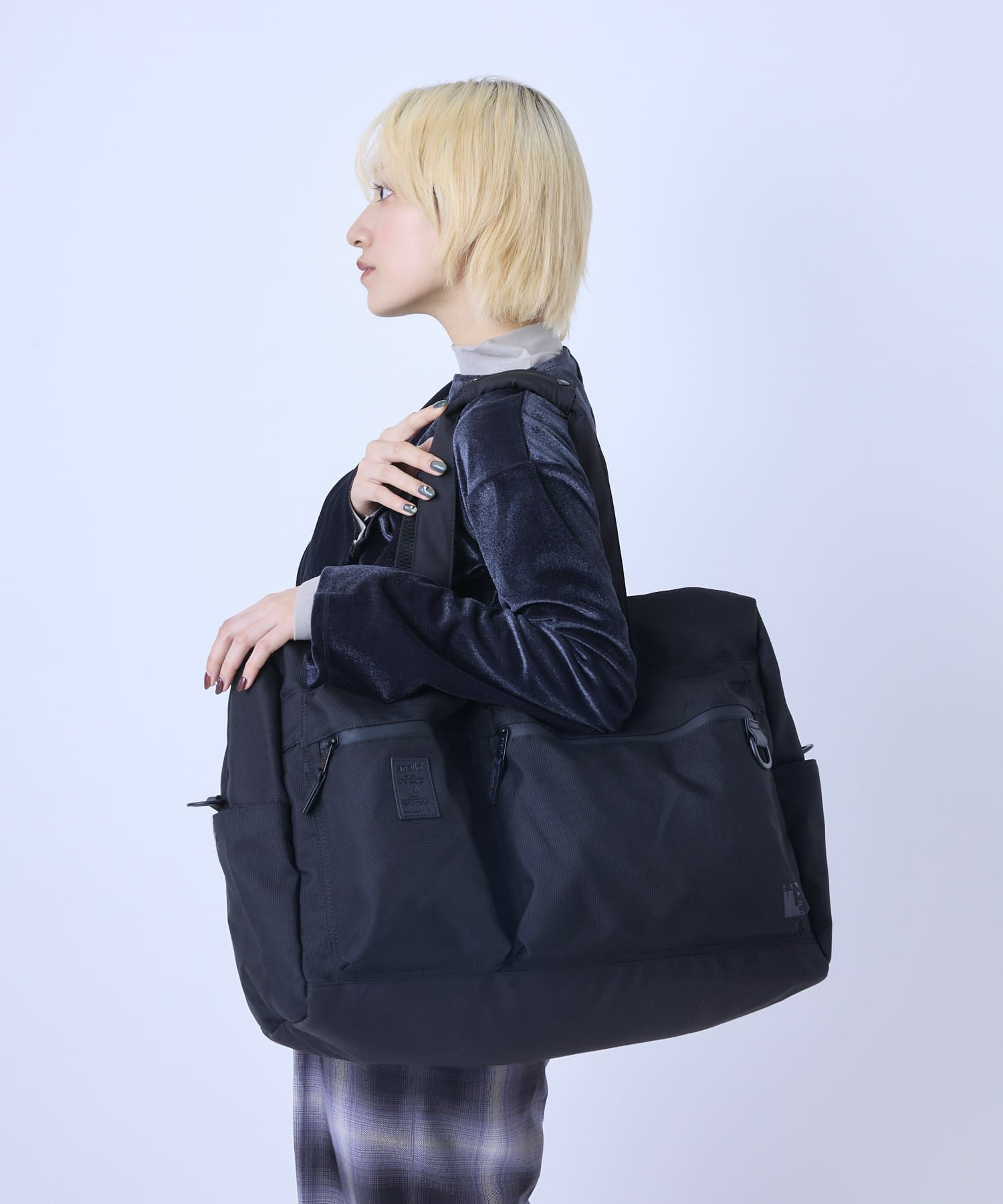 anello ボストンバッグ 撥水 容量35L ショルダーパッド付き A3 EXPAND5 ATN1182