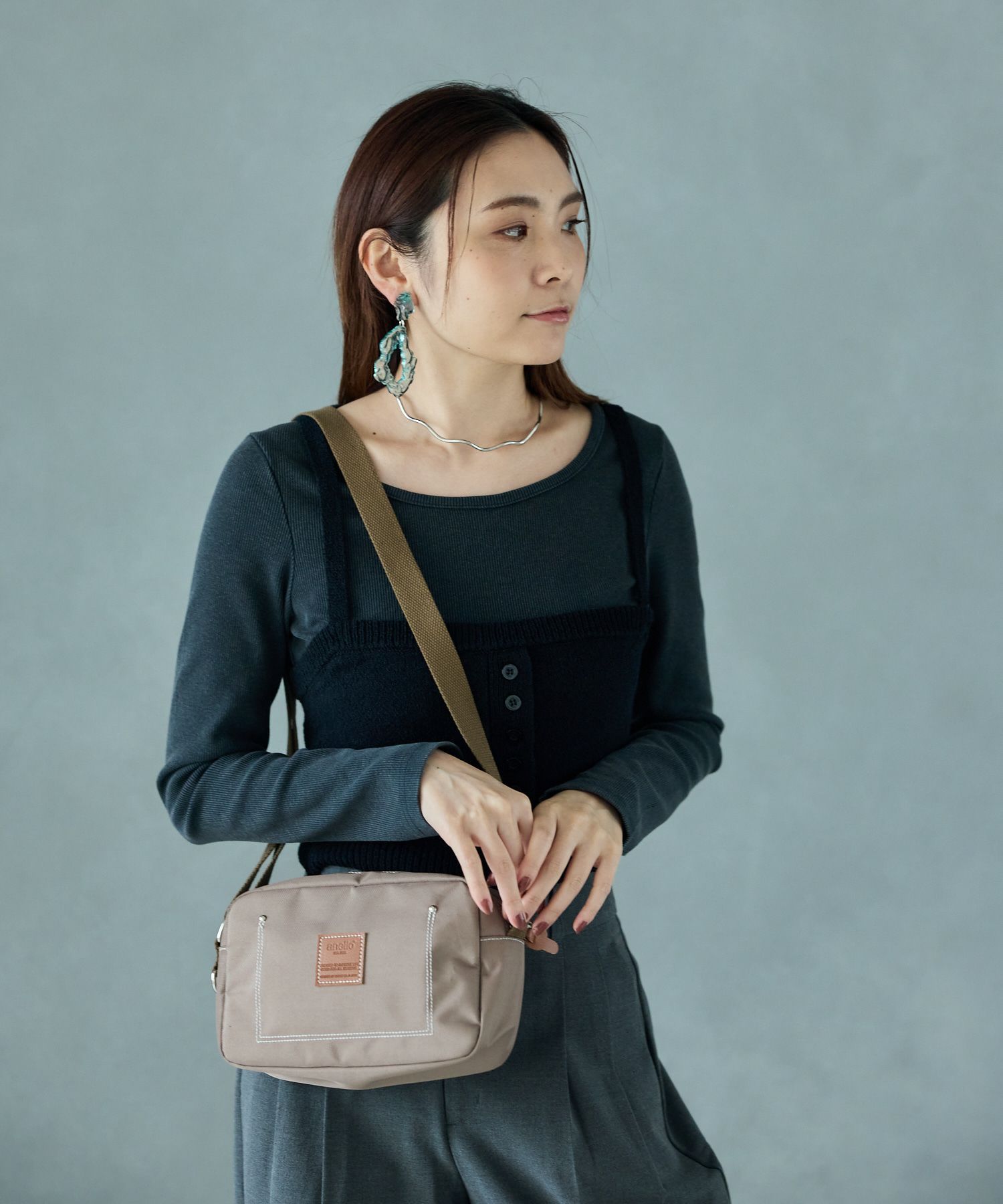 anello ショルダーバッグ 両面撥水 mini LINE ATS1301