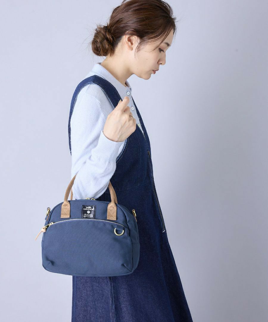 anello GRANDE ボストンバッグ 両面撥水 軽量 10ポケット 2WAY Dかん A5 MART GTM0862