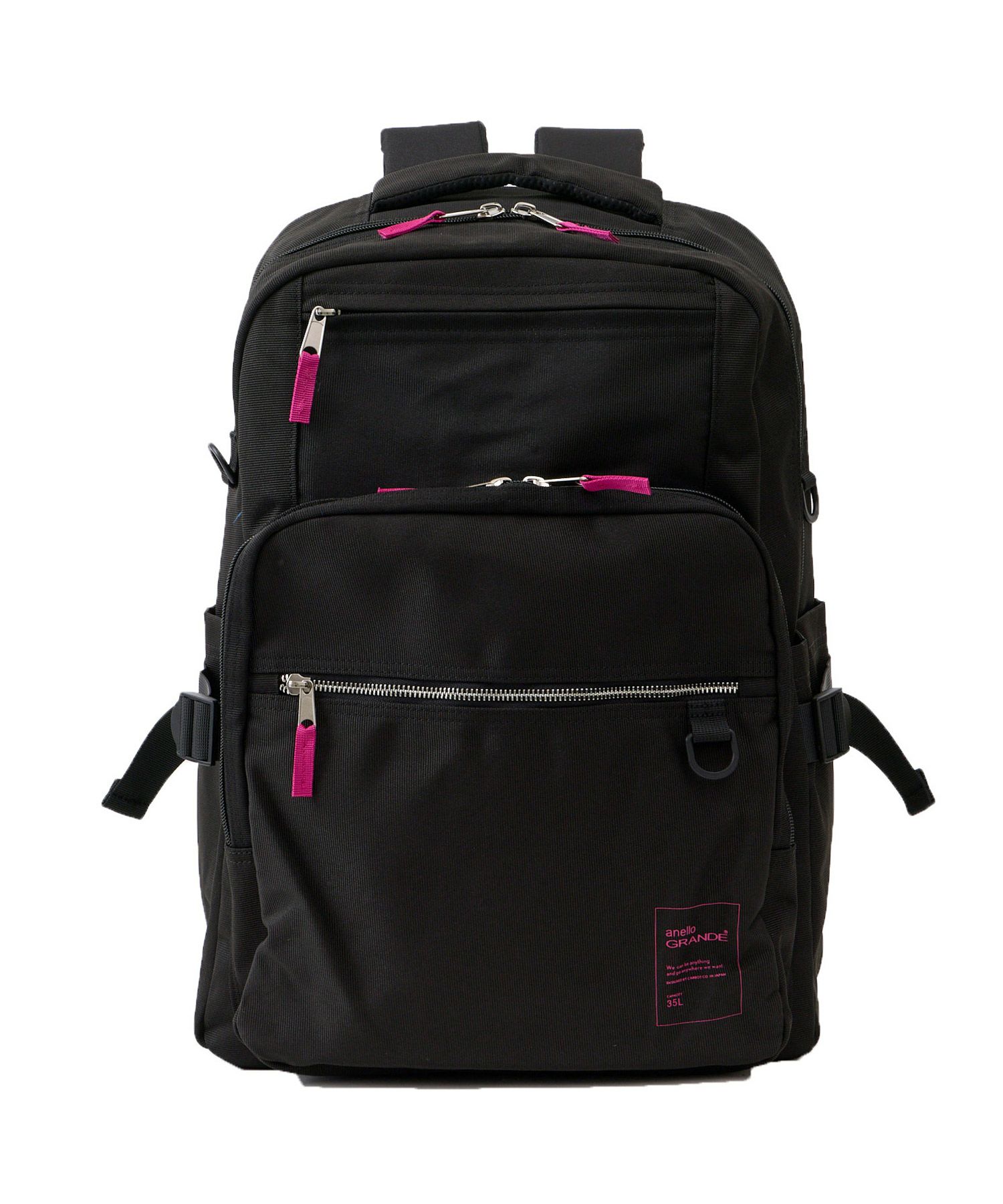 anello GRANDE リュック バックパック 両面撥水 大容量 35L 多機能 10ﾎﾟｹ PC収納 ｷｬﾘｰｵﾝ ﾁｪｽﾄｽﾄﾗｯﾌﾟ Dかん A4 BUDDY GTM0871