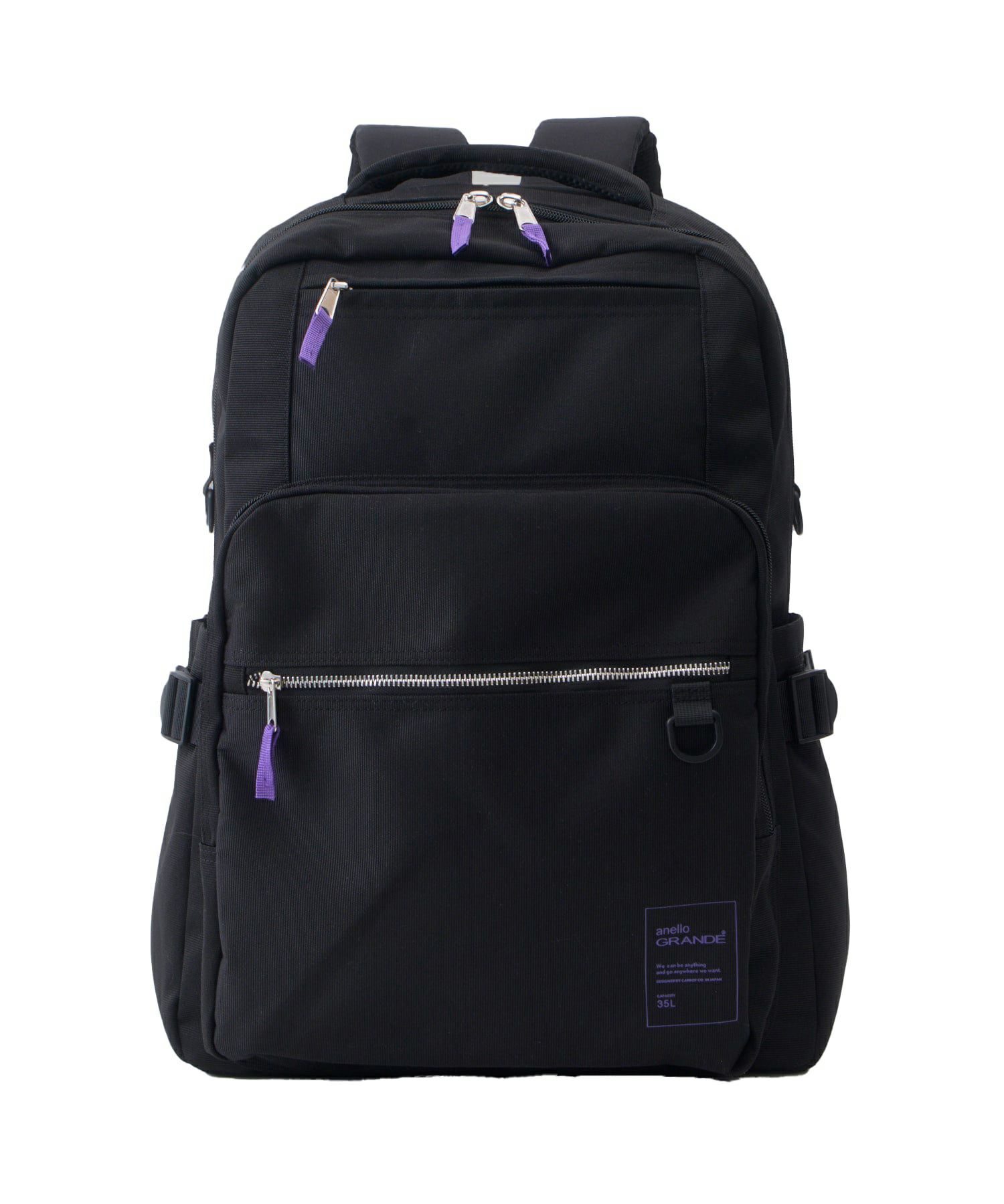 anello GRANDE リュック バックパック 両面撥水 大容量 35L 多機能 10ﾎﾟｹ PC収納 ｷｬﾘｰｵﾝ ﾁｪｽﾄｽﾄﾗｯﾌﾟ Dかん A4 BUDDY GTM0871
