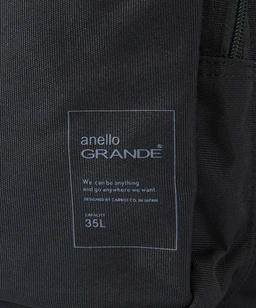 anello GRANDE リュック バックパック 両面撥水 大容量 35L 多機能 10ﾎﾟｹ PC収納 ｷｬﾘｰｵﾝ ﾁｪｽﾄｽﾄﾗｯﾌﾟ Dかん A4 BUDDY GTM0871