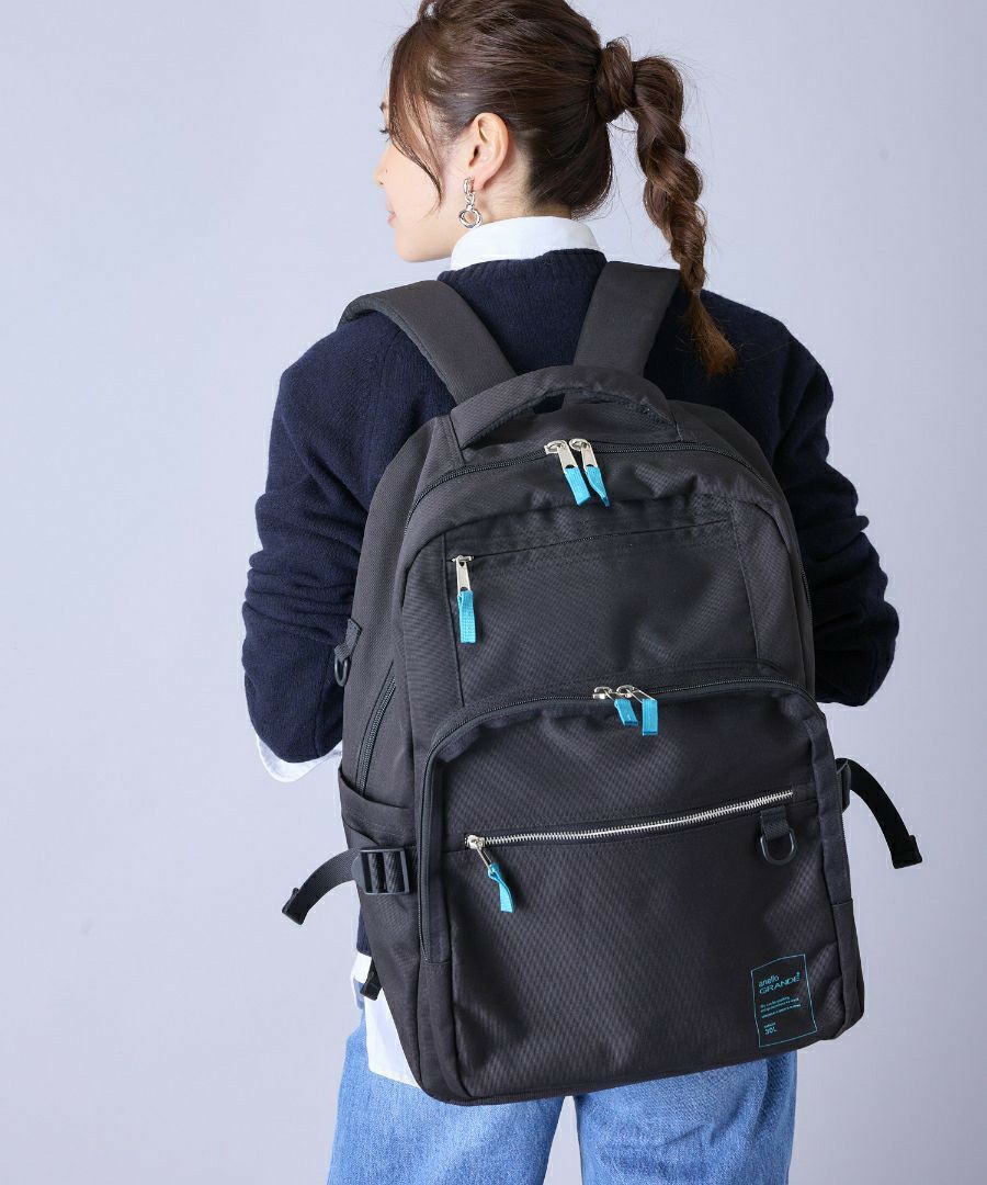 anello GRANDE リュック バックパック 両面撥水 大容量 35L 多機能 10ﾎﾟｹ PC収納 ｷｬﾘｰｵﾝ ﾁｪｽﾄｽﾄﾗｯﾌﾟ Dかん A4 BUDDY GTM0871