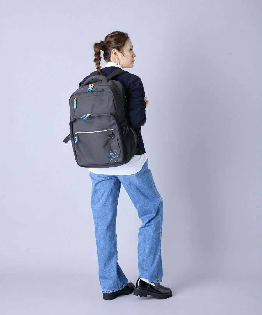 anello GRANDE リュック バックパック 両面撥水 大容量 35L 多機能 10ﾎﾟｹ PC収納 ｷｬﾘｰｵﾝ ﾁｪｽﾄｽﾄﾗｯﾌﾟ Dかん A4 BUDDY GTM0871