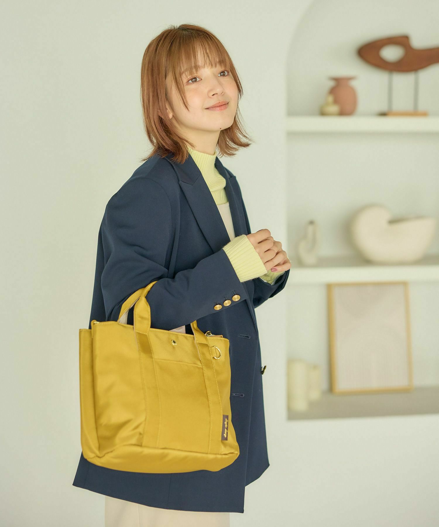 Legato Largo ショルダーバッグ 簡探バッグ 撥水 整理整頓 仕切り A5 簡探バッグ LT-F3411
