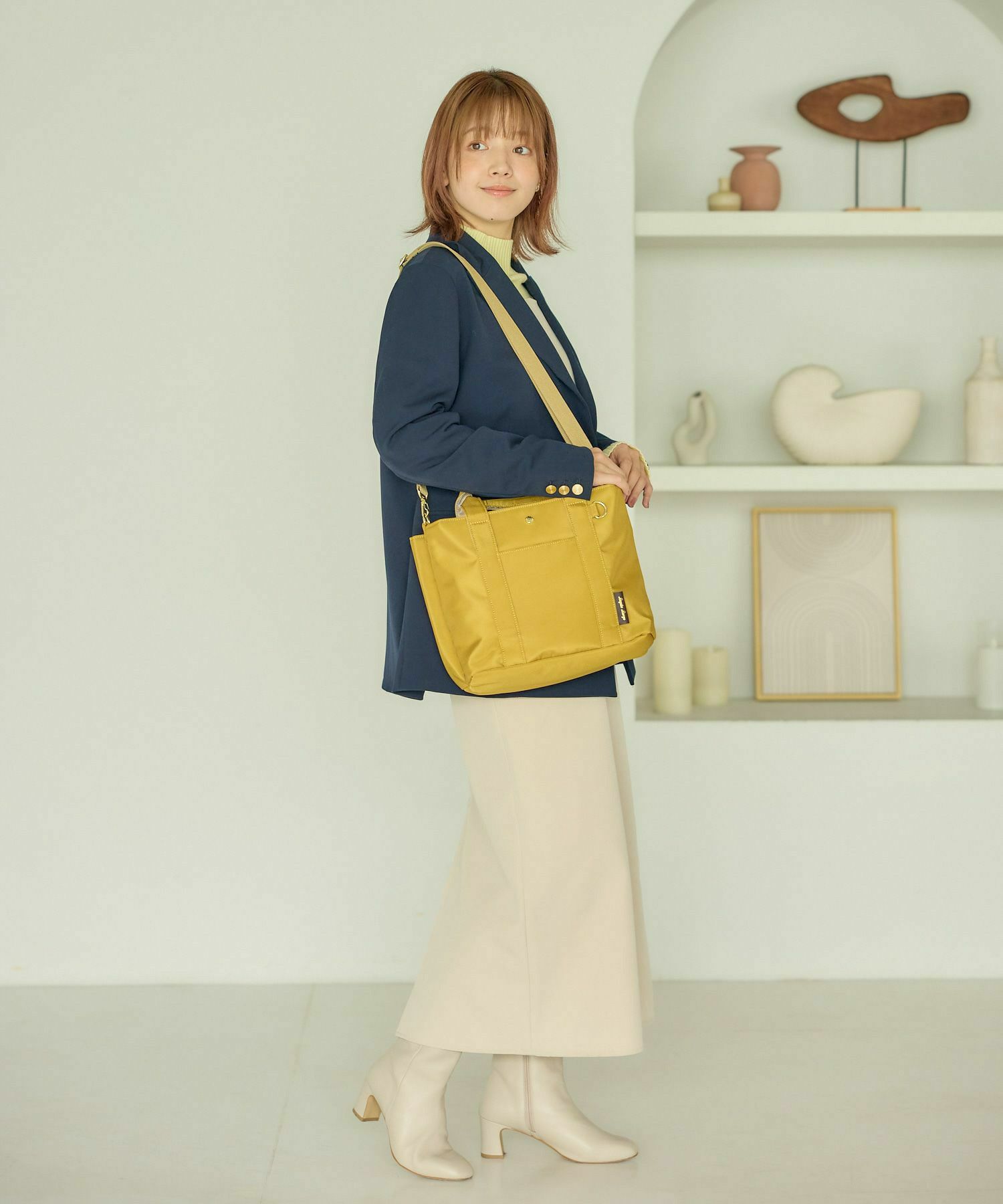 Legato Largo ショルダーバッグ 簡探バッグ 撥水 整理整頓 仕切り A5 簡探バッグ LT-F3411