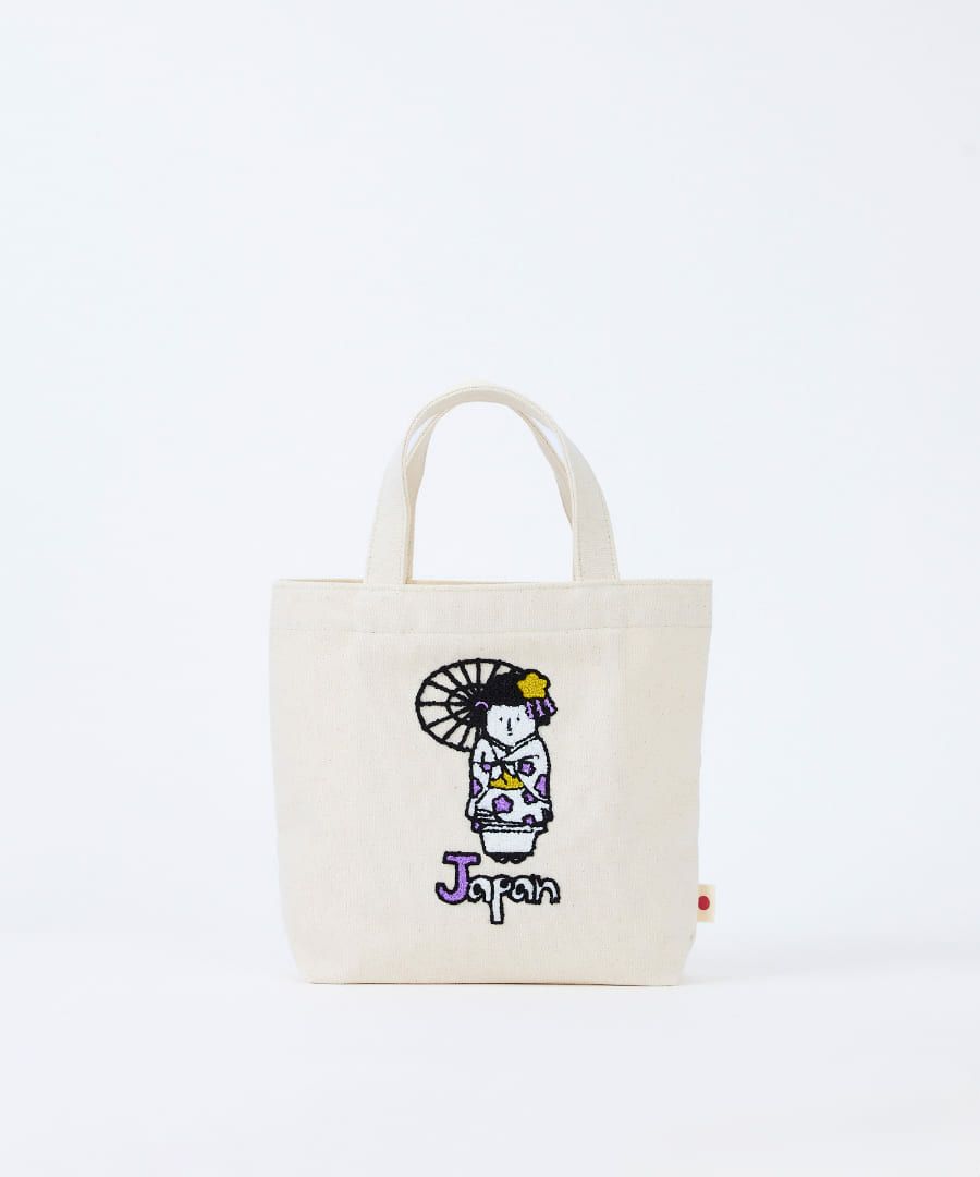 Legato Largo トートバッグ キャンバストート サガラ刺繍 A5 世界の人 LCH-D1355