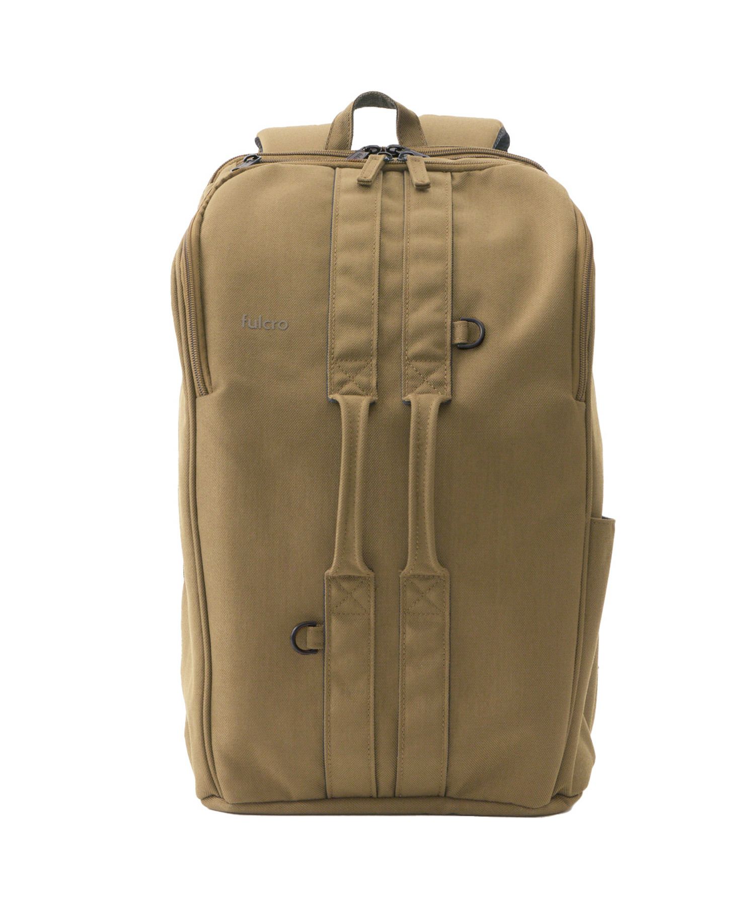 fulcro リュック バックパック 撥水 正面ダブルハンドル 多ポケット メッシュポケット キャリーオン A4 ESSENCE fma-0006