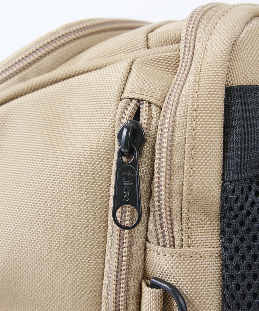 fulcro リュック バックパック 撥水 正面ダブルハンドル 多ポケット メッシュポケット キャリーオン A4 ESSENCE fma-0006