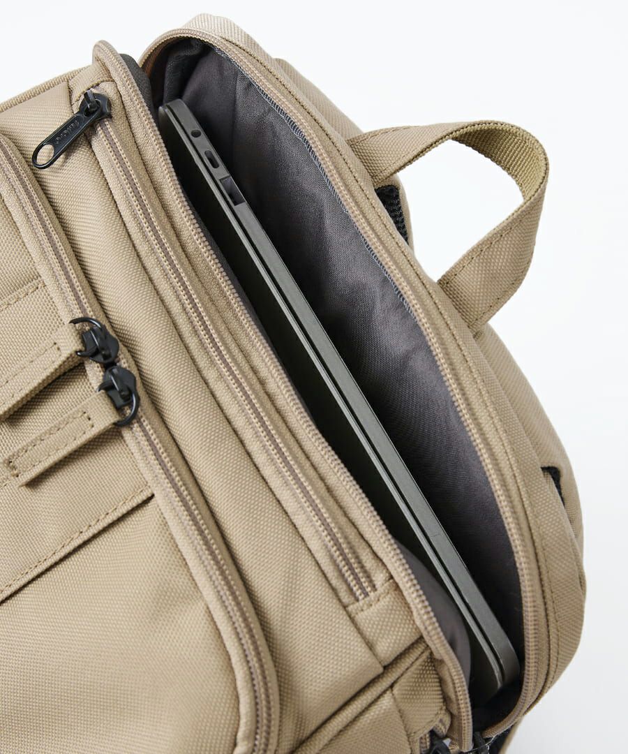 fulcro リュック バックパック 撥水 正面ダブルハンドル 多ポケット メッシュポケット キャリーオン A4 ESSENCE fma-0006