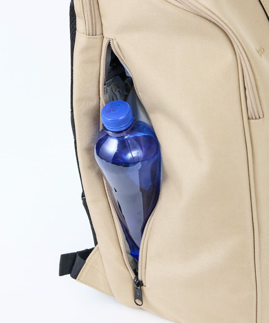 fulcro リュック バックパック 撥水 正面ダブルハンドル 多ポケット メッシュポケット キャリーオン A4 ESSENCE fma-0006