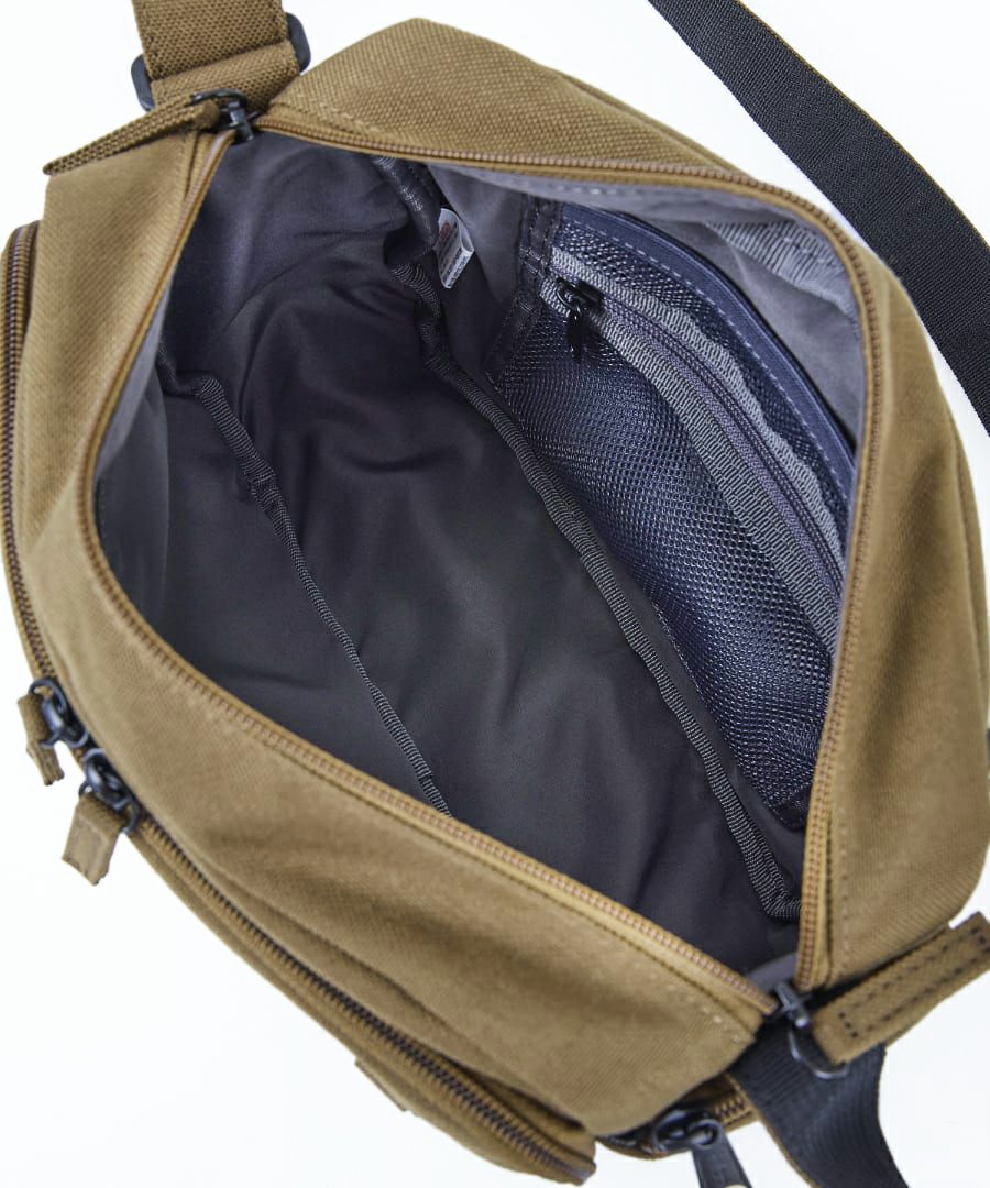 fulcro ショルダーバッグ 撥水 多収納 お財布機能付き 軽量 旅行用 mini Explorer fma-0012