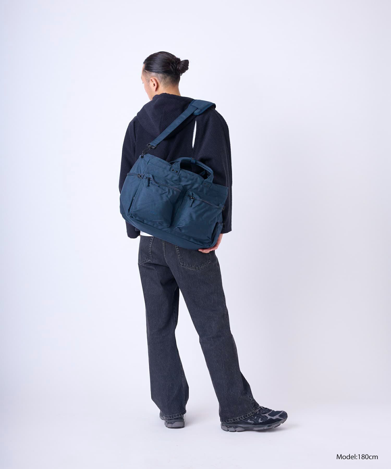 fulcro ボストンバッグ 撥水 キャリーオン シューズポケット付き 2WAY仕様 A4 Explorer fma-0013