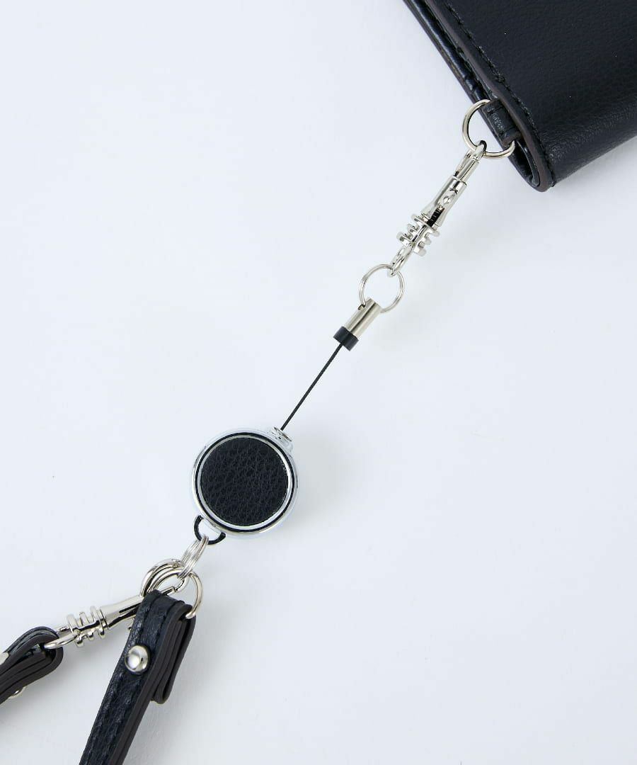 Legato Largo パスケース リール付き コンパクト 0 うすいサイフ　フラップ LJ-F3441