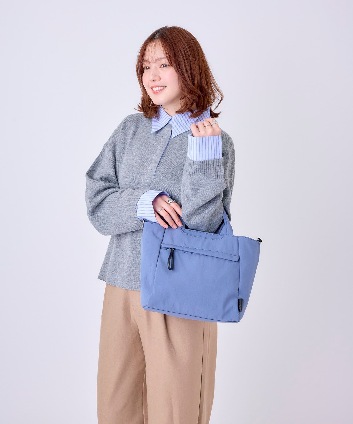 Legato Largo ショルダーバッグ ナチュらくバッグ 撥水 2WAY 5ポケット A5 ナチュらくバッグ LH-F3452
