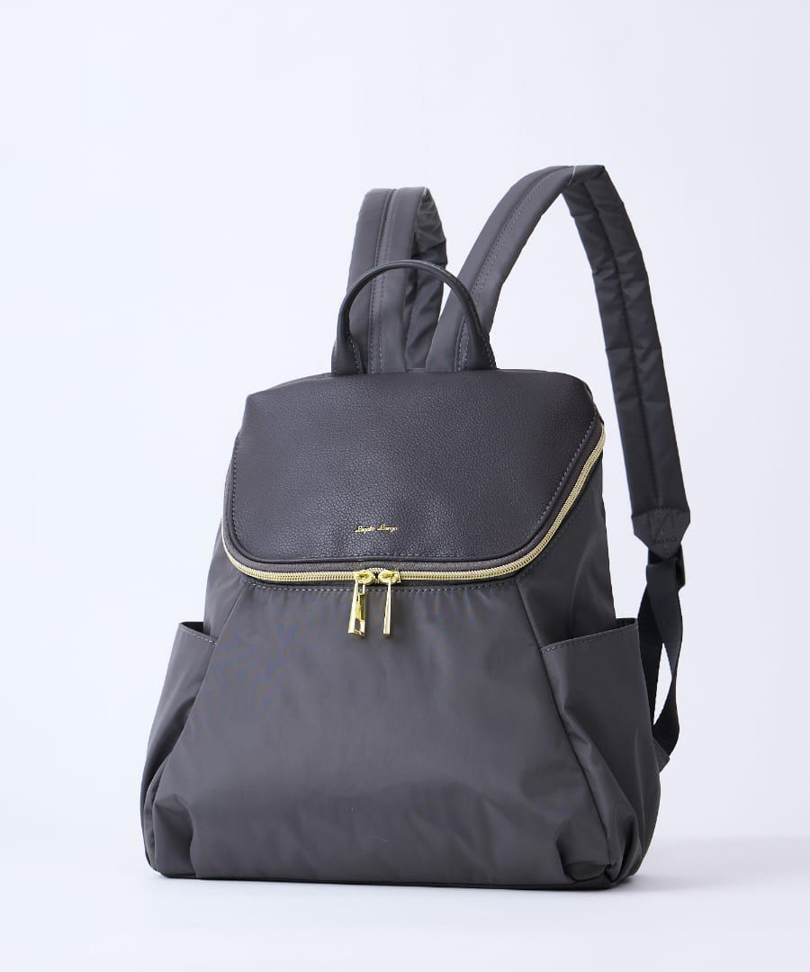 Legato Largo リュック バックパック 撥水 自立 軽量 合皮使い合わせ A5 グロッシーコンビ LI-E1595