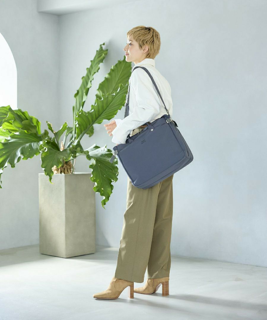 anello ショルダーバッグ 両面撥水 2WAY ２層 10ポケット A4 ALL IN ATH3692