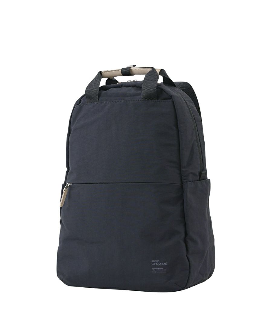 anello GRANDE リュック バックパック 両面撥水 軽量 10ポケット 21L PC収納 キャリーオン セキュリティポ A4 SABLE GTM0971
