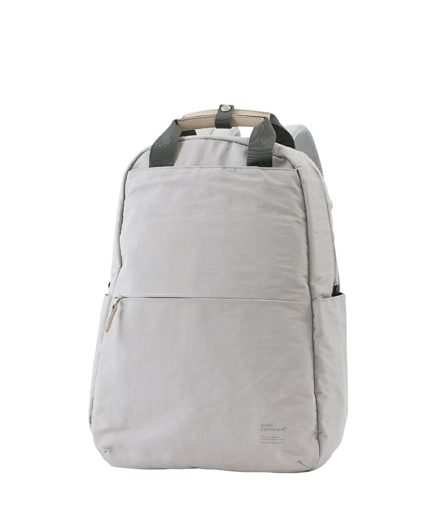 anello GRANDE リュック バックパック 両面撥水 軽量 10ポケット 21L PC収納 キャリーオン セキュリティポ A4 SABLE GTM0971