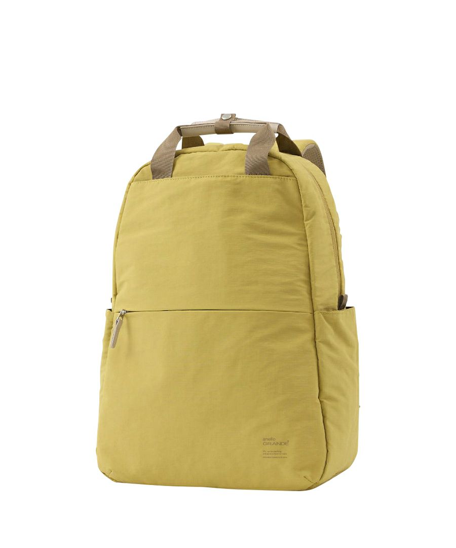 anello GRANDE リュック バックパック 両面撥水 軽量 10ポケット 21L PC収納 キャリーオン セキュリティポ A4 SABLE GTM0971