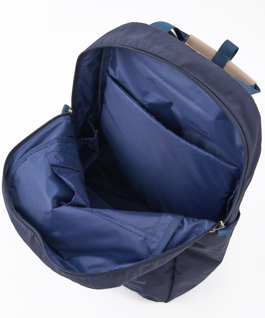 anello GRANDE リュック バックパック 両面撥水 軽量 10ポケット 21L PC収納 キャリーオン セキュリティポ A4 SABLE GTM0971