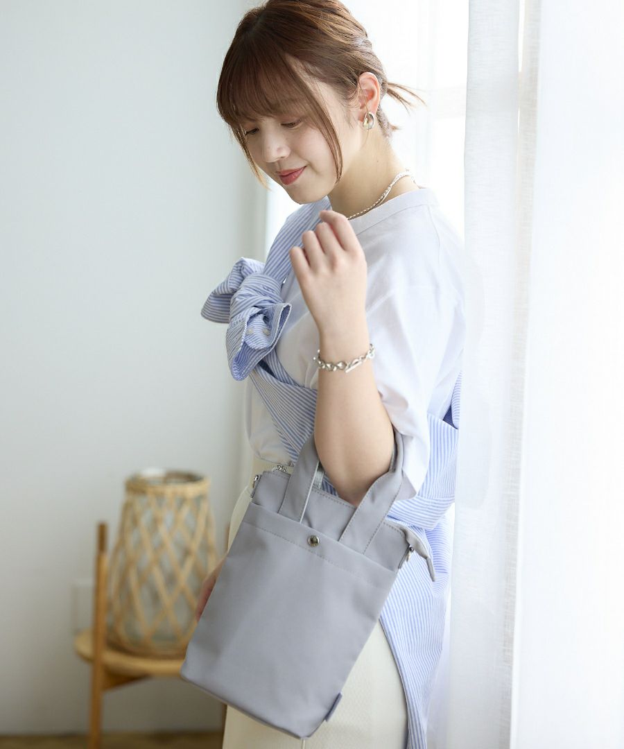 Legato Largo ショルダーバッグ 両面撥水 本体保冷 軽量 2WAY ボトル入れ mini おさんぽBAG LH-D1441