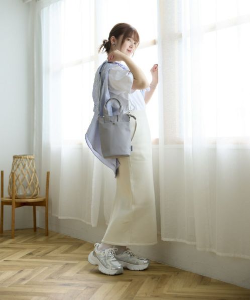 レザーかごバッグ（ショルダー付き） 保冷機能付き2WAYミニショルダーバッグ/おさんぽBAG