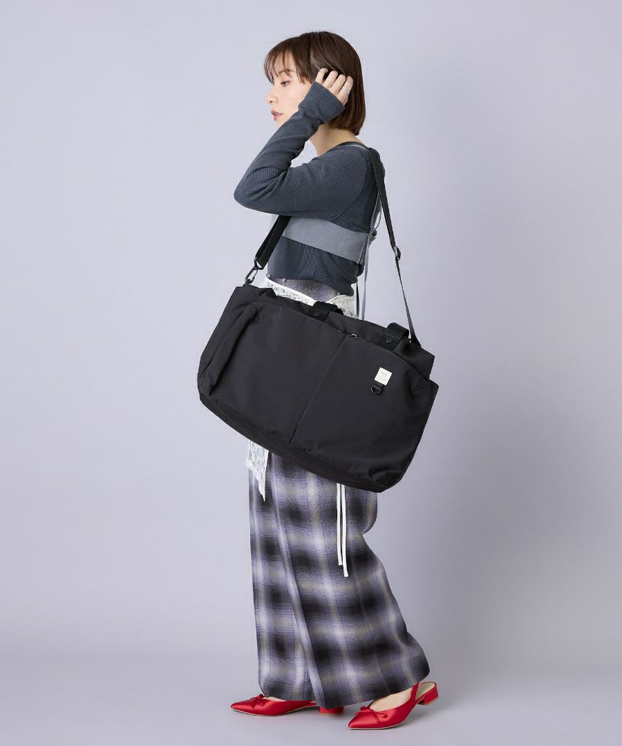 anello ボストンバッグ 両面撥水 軽量 2WAY 11ポケット 30L キャリーオン A3 NEW STANDARD AGB5002
