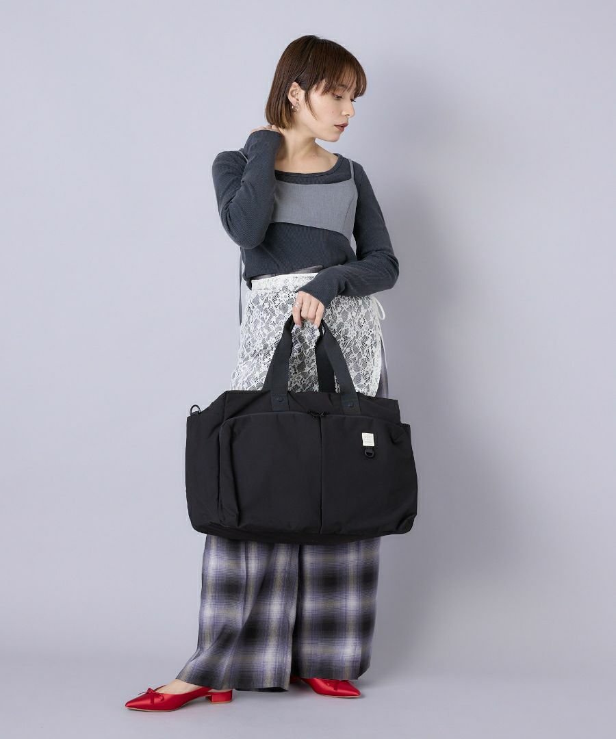 anello ボストンバッグ 両面撥水 軽量 2WAY 11ポケット 30L キャリーオン A3 NEW STANDARD AGB5002