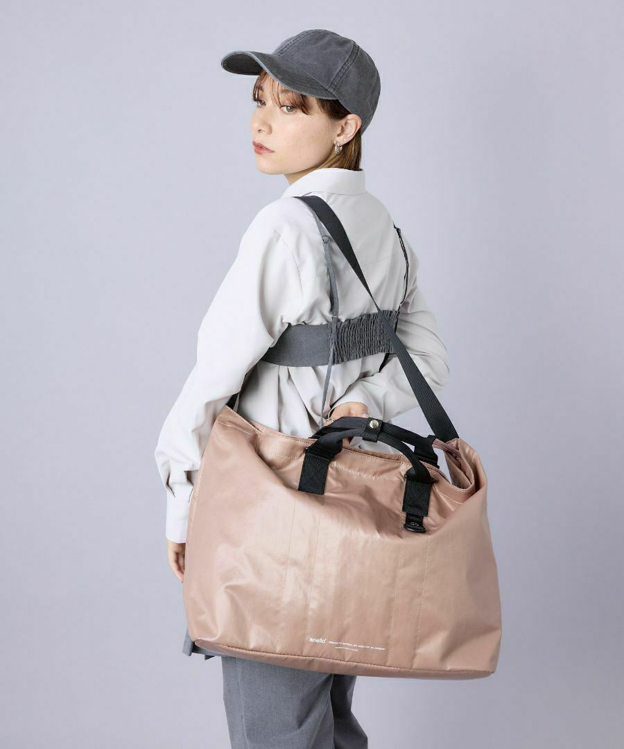 anello トートバッグ 耐水生地 硬すぎない素材でデイリー使いにぴったり A3 DANIELLE AIN1304