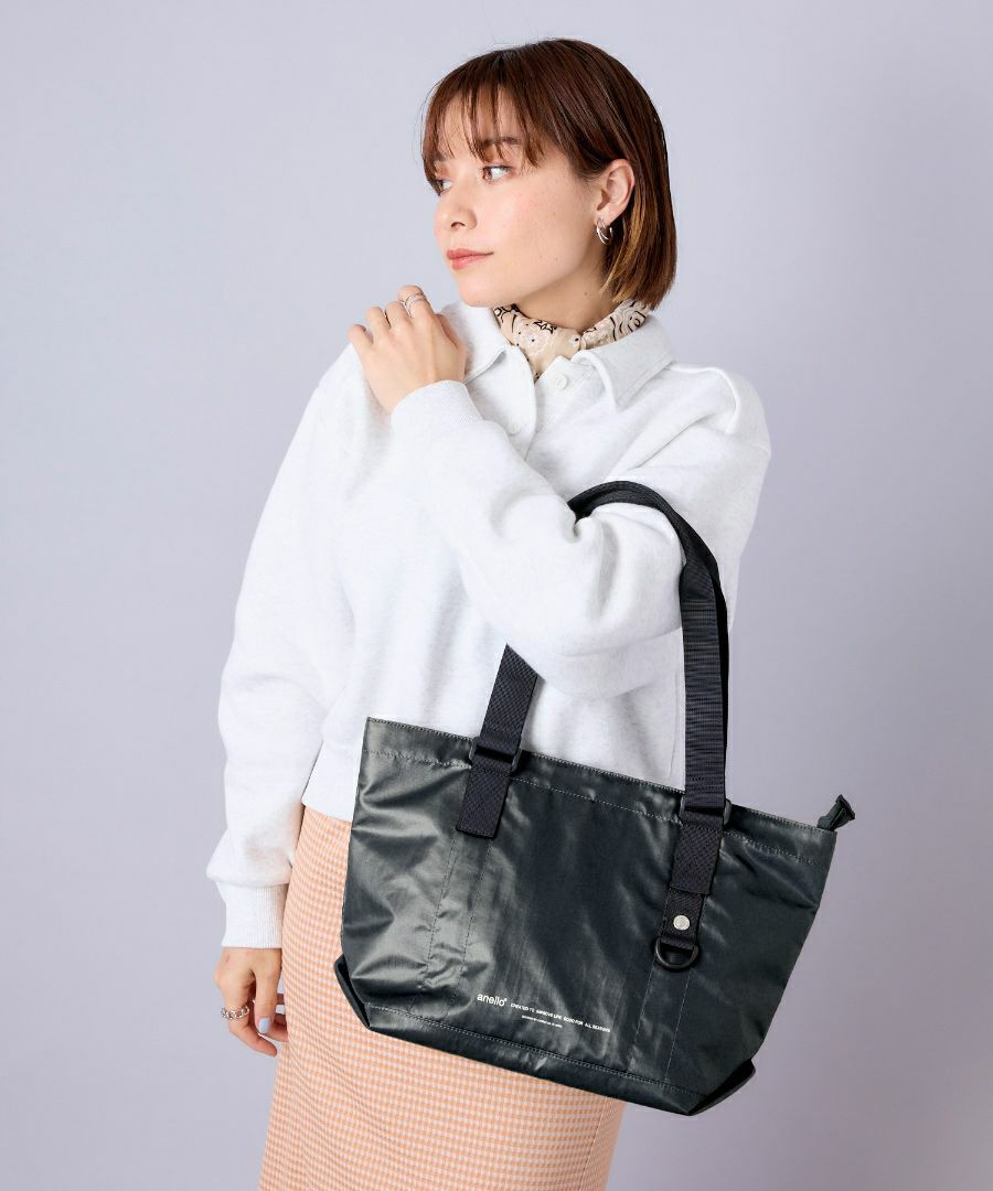 anello トートバッグ 耐水生地 硬すぎない素材でデイリー使いにぴったり A4 DANIELLE AIN1305