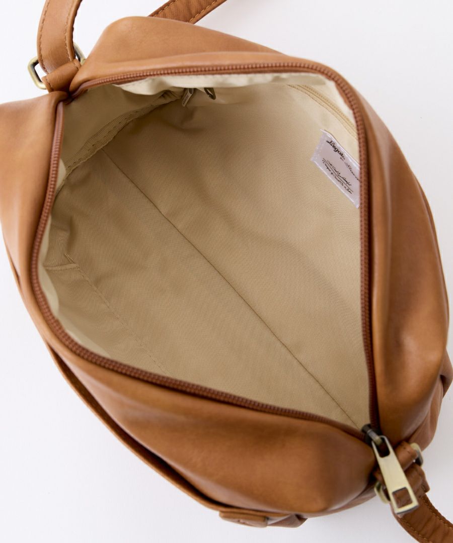 Legato Largo ショルダーバッグ 5ポケット 長財布と600mlボトルが同時収納 ヴィンテージ 自立 mini ナチュラルヴィンテージ LG-V0421