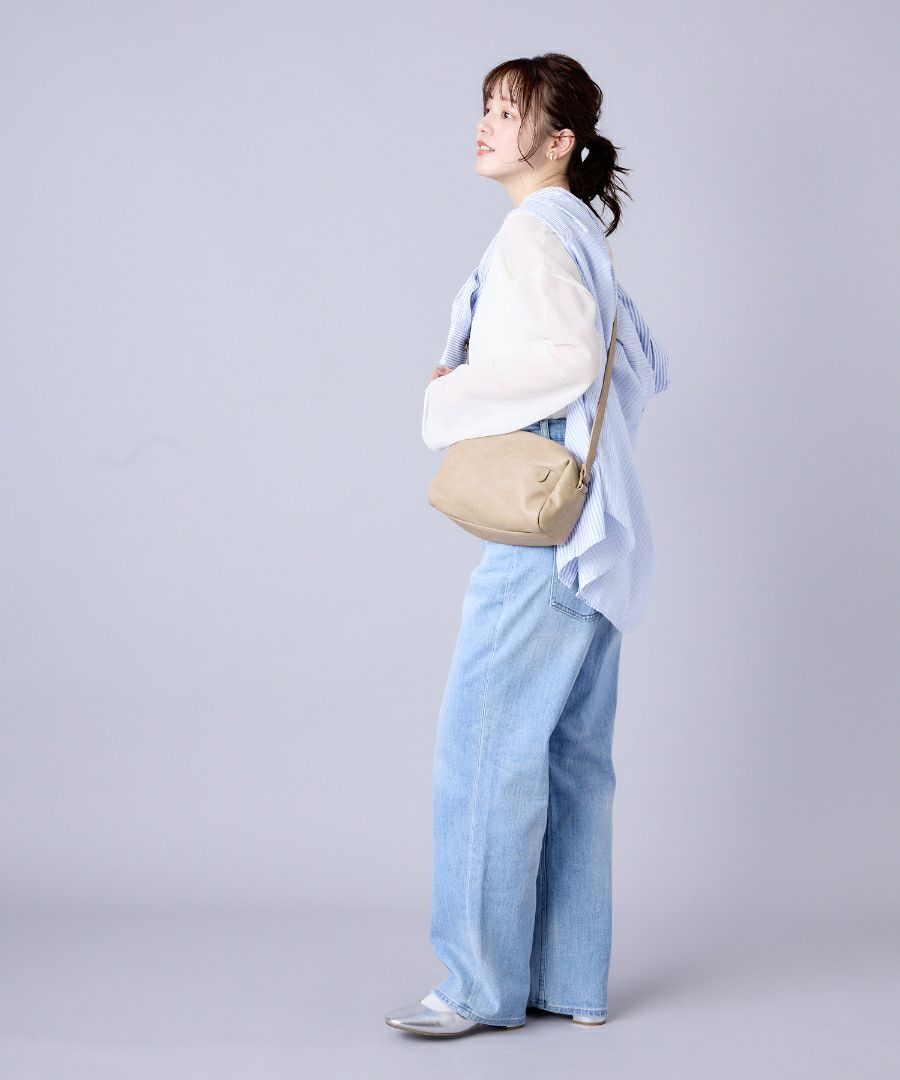 Legato Largo ショルダーバッグ 5ポケット 長財布と600mlボトルが同時収納 ヴィンテージ 自立 mini ナチュラルヴィンテージ LG-V0421