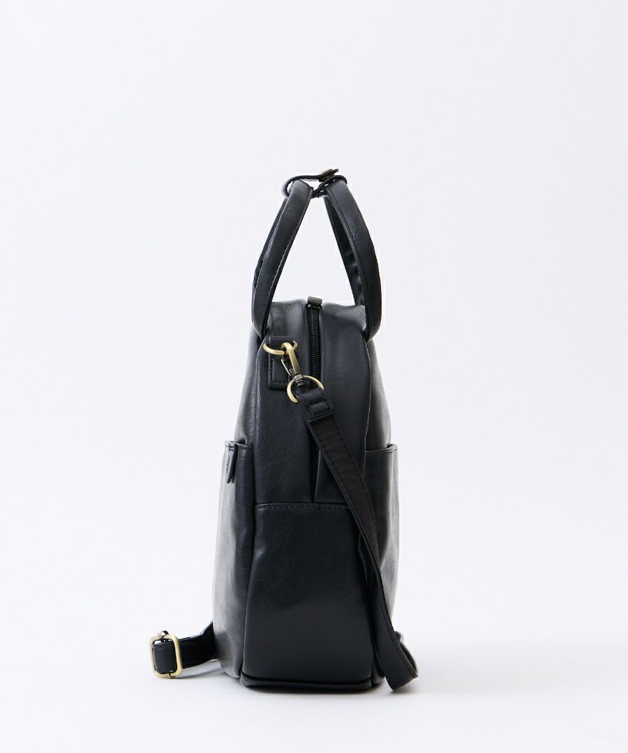 Legato Largo ショルダーバッグ 2WAY ヴィンテージ 自立 本革風合皮 A5 ナチュラルヴィンテージ LG-V0422