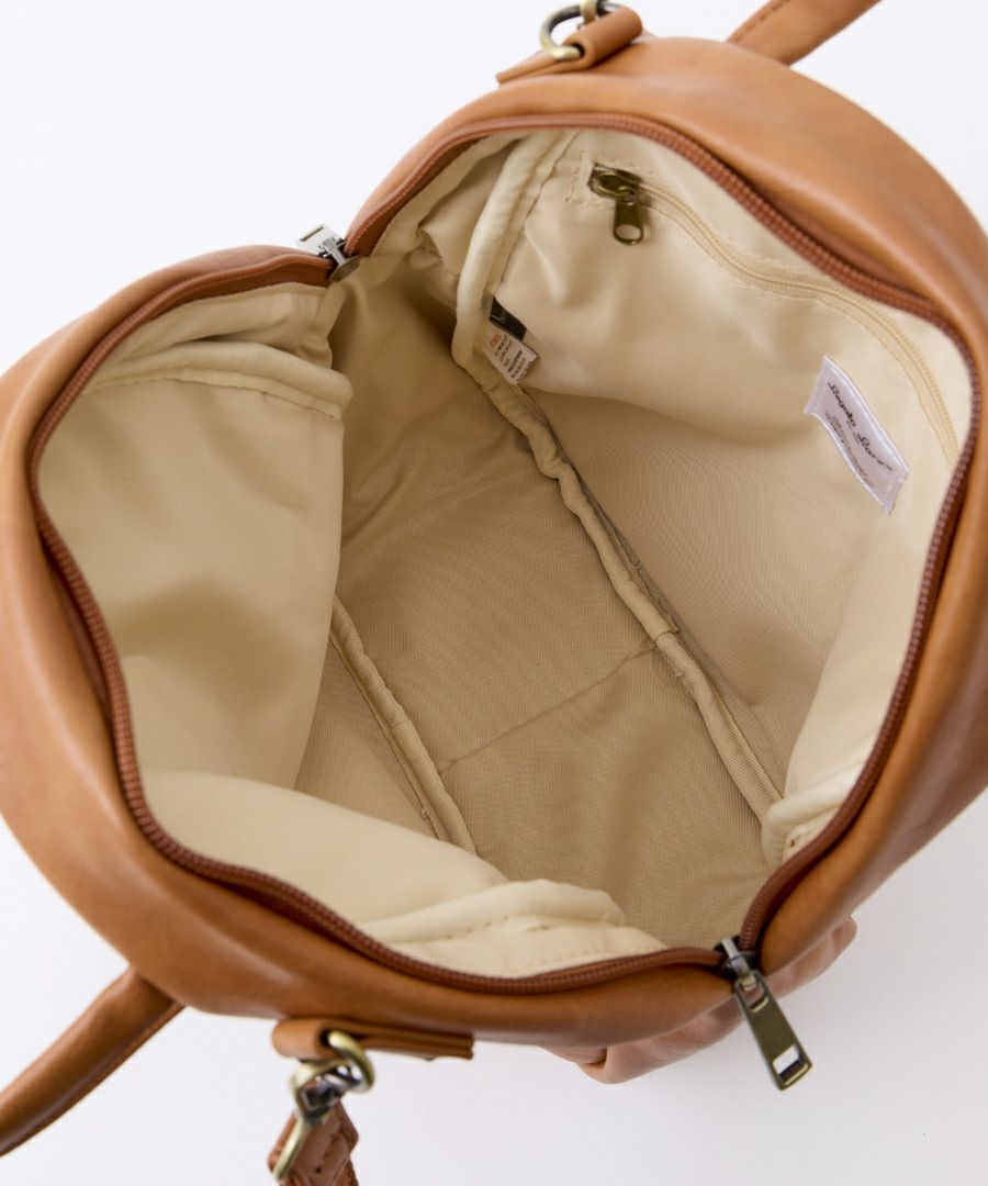 Legato Largo ショルダーバッグ 2WAY ヴィンテージ 自立 本革風合皮 A5 ナチュラルヴィンテージ LG-V0422