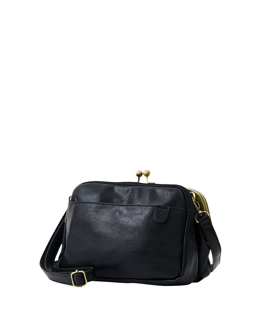 Legato Largo ショルダーバッグ お財布機能付き ヴィンテージ 自立 本革風生地 がま口 mini ナチュラルヴィンテージ LG-V0424