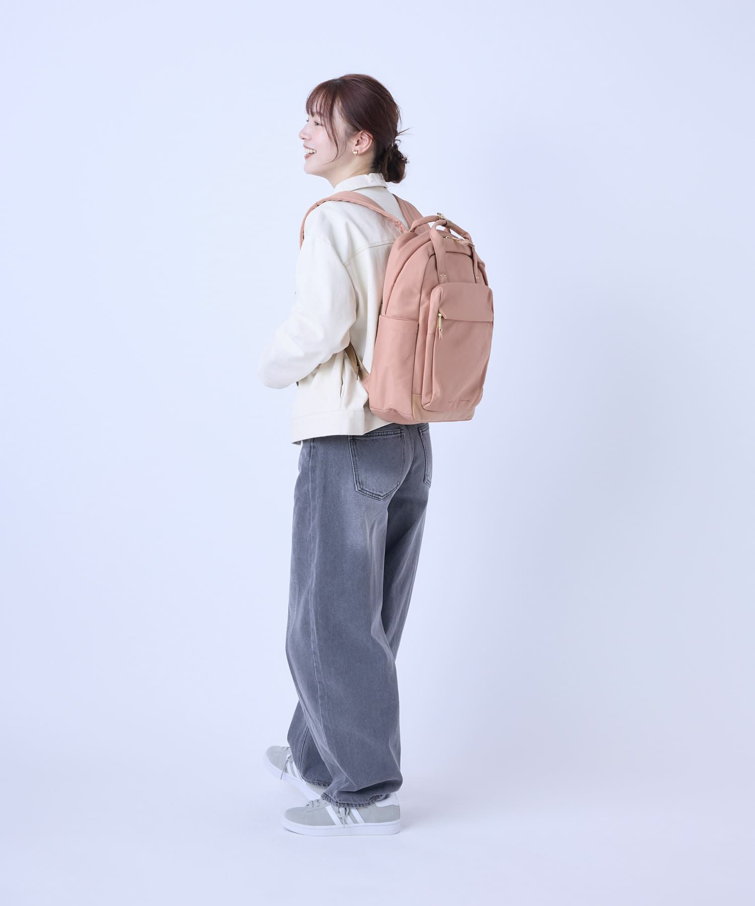 Legato Largo リュック バックパック 両面撥水 10ﾎﾟｹｯﾄ 13ｲﾝﾁPC収納 ｷｬﾘｰｵﾝ A4 FLUFFY LG-B4923