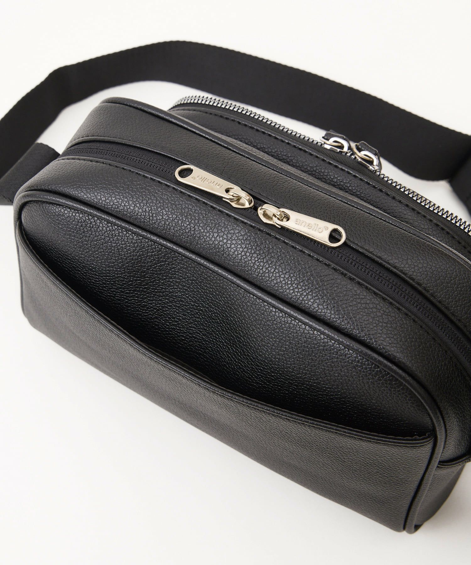 anello ショルダーバッグ 金属ビスロンファスナー 自立 mini CHERISH AGB5031