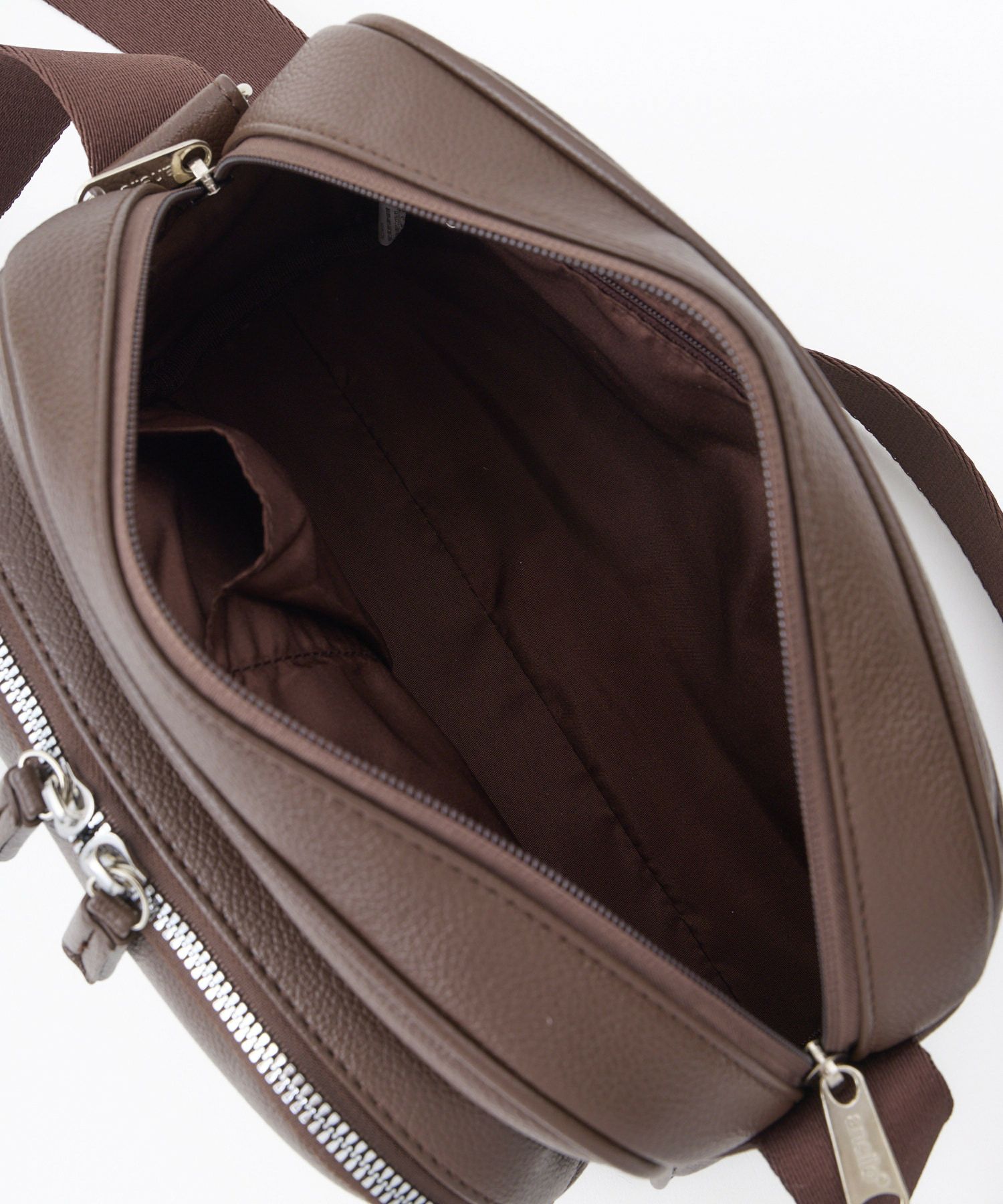 anello ショルダーバッグ 金属ビスロンファスナー 自立 mini CHERISH AGB5031