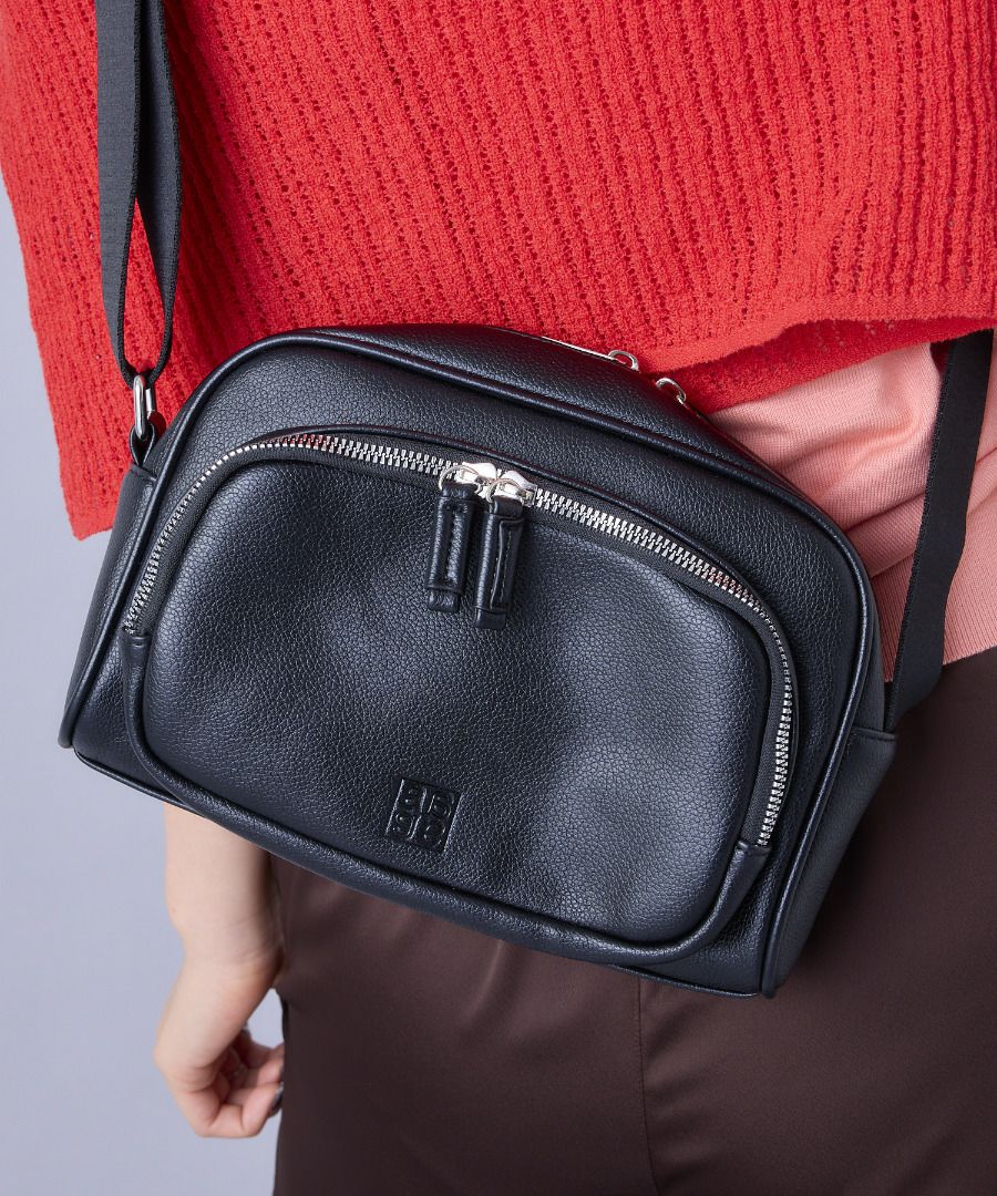 anello ショルダーバッグ 金属ビスロンファスナー 自立 mini CHERISH AGB5031