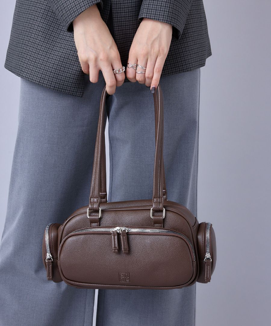 anello ボストンバッグ 金属ビスロンファスナー 自立 A5 CHERISH AGB5032