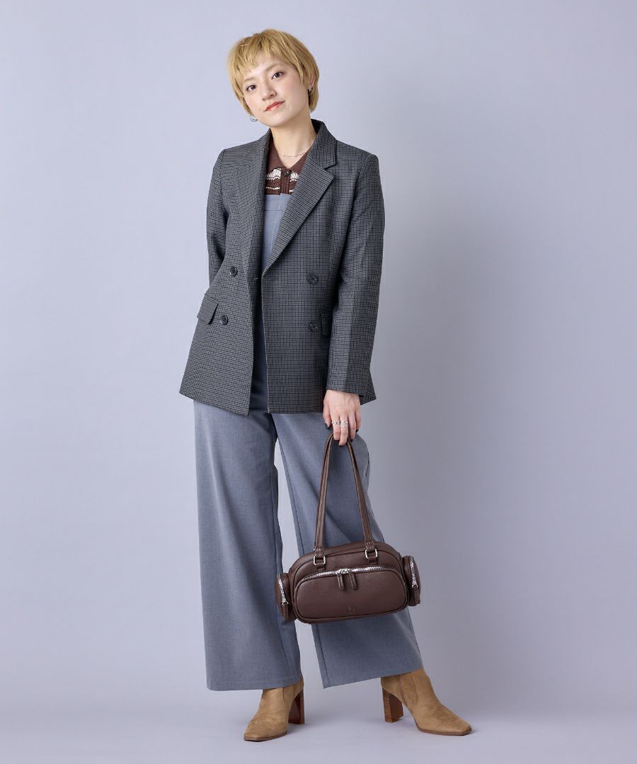 anello ボストンバッグ 金属ビスロンファスナー 自立 A5 CHERISH AGB5032