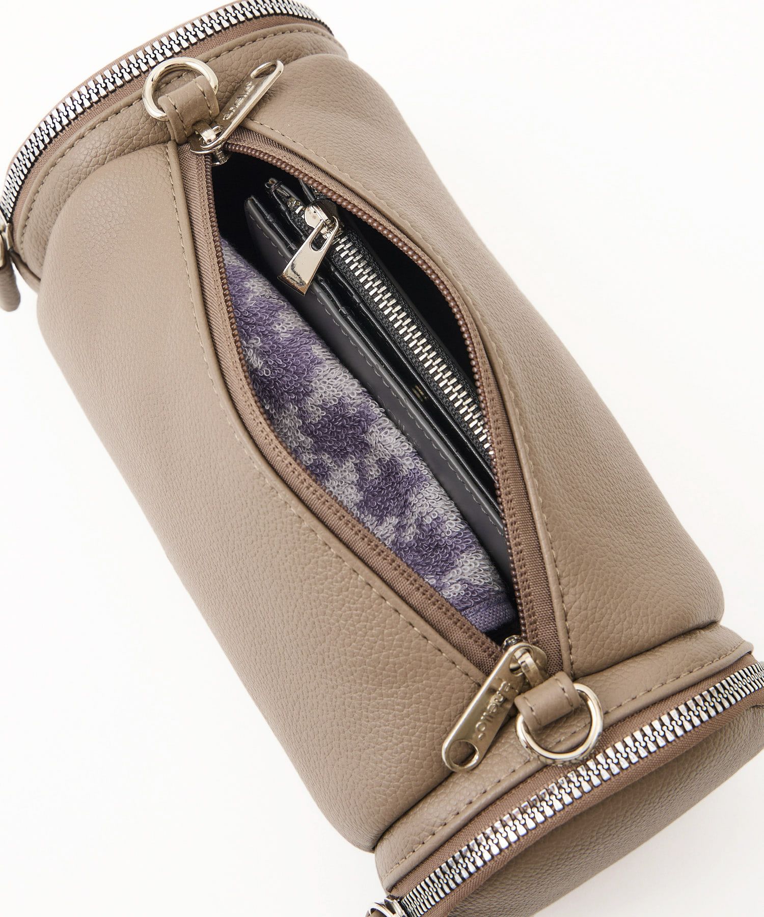 anello ショルダーバッグ 金属ビスロンファスナー 自立 mini CHERISH AGB5035