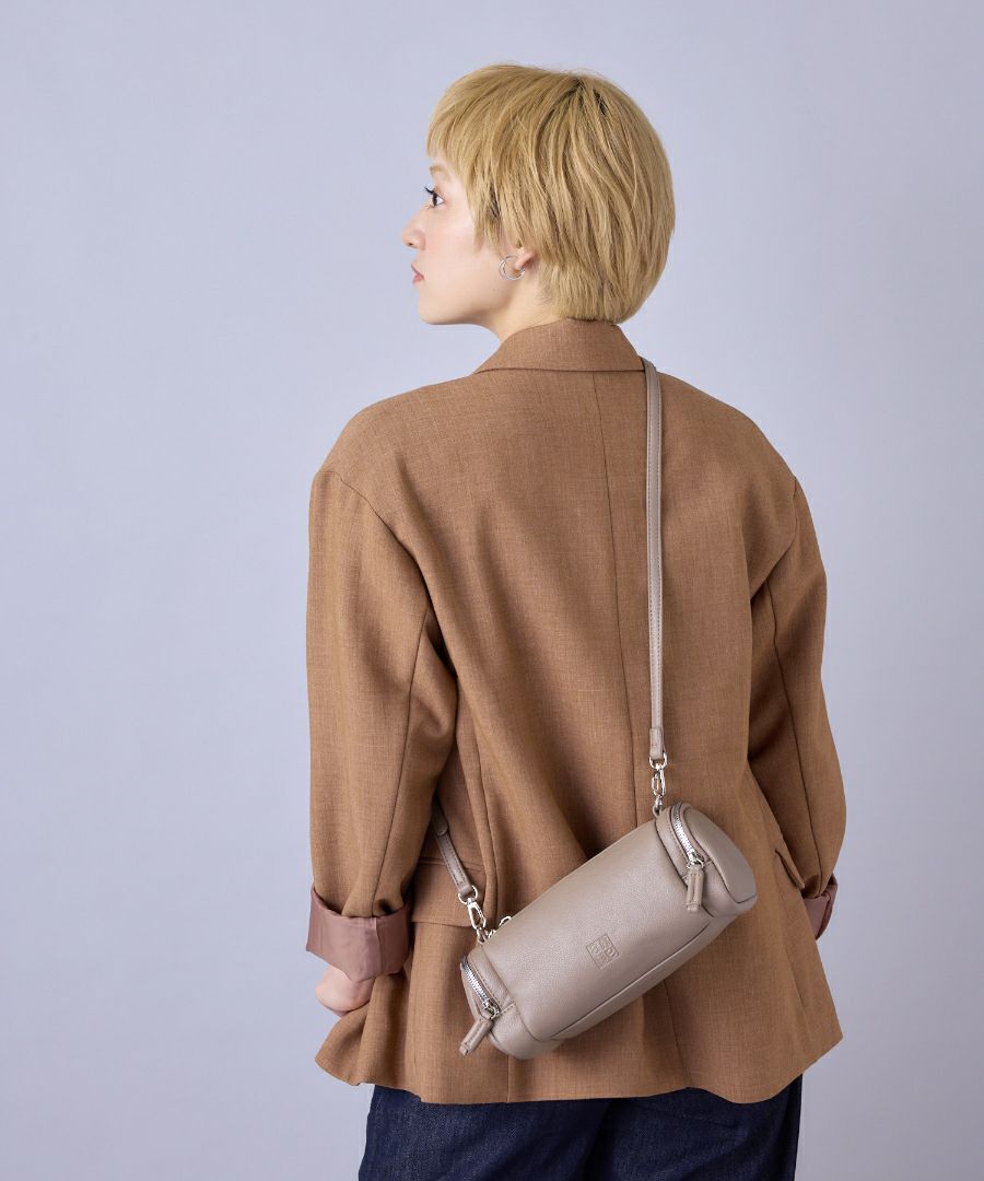 anello ショルダーバッグ 金属ビスロンファスナー 自立 mini CHERISH AGB5035