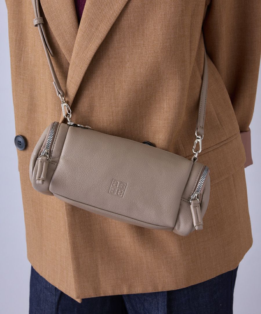 anello ショルダーバッグ 金属ビスロンファスナー 自立 mini CHERISH AGB5035