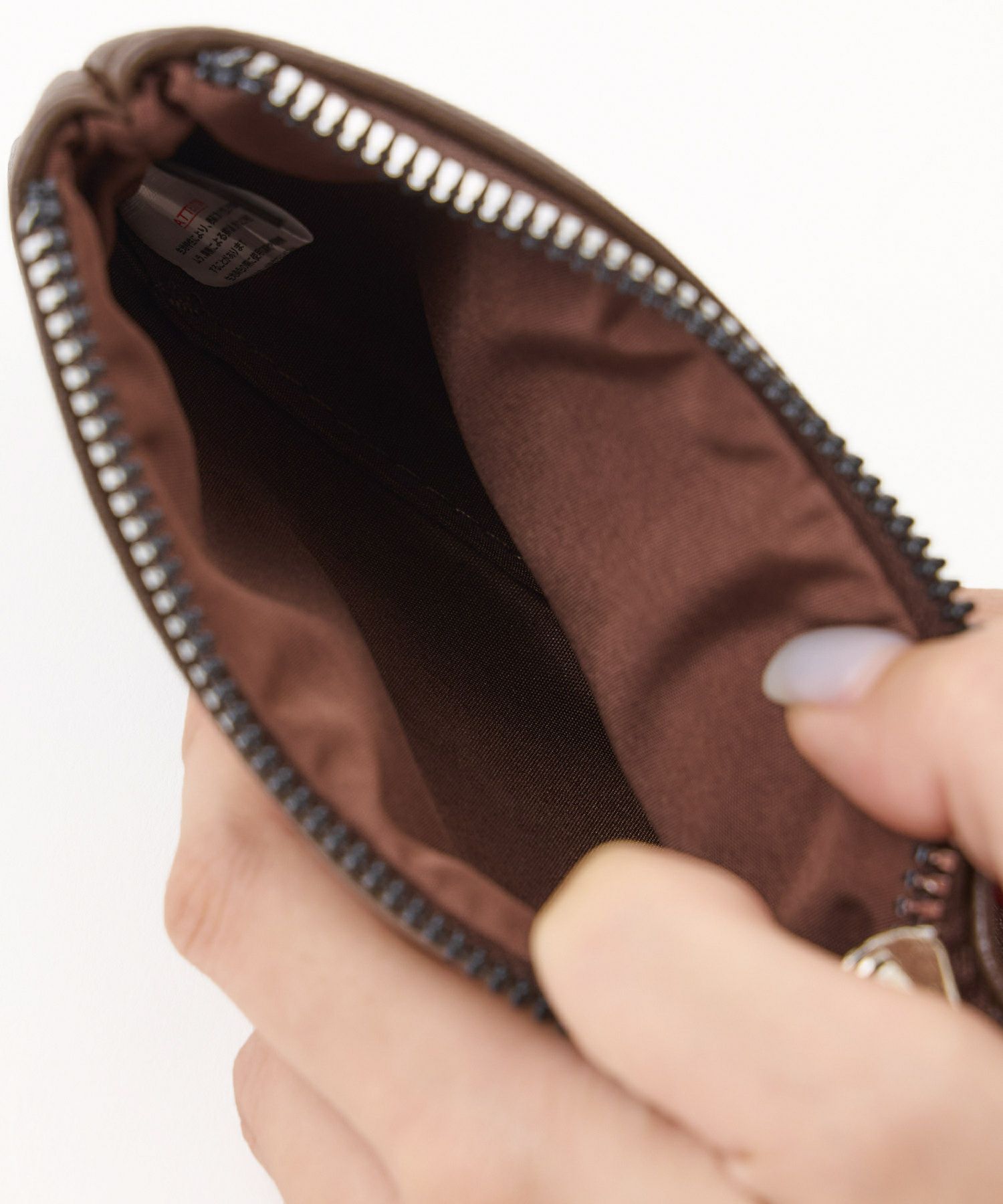 anello ポーチ 金属ビスロンファスナー 自立 mini CHERISH AGB5036