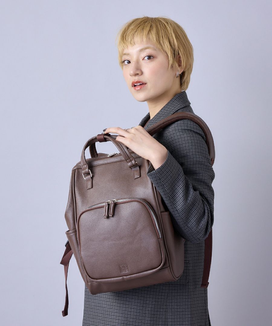 anello リュック バックパック 金属ビスロンファスナー 自立 キャリーオン A4 CHERISH AGB5037