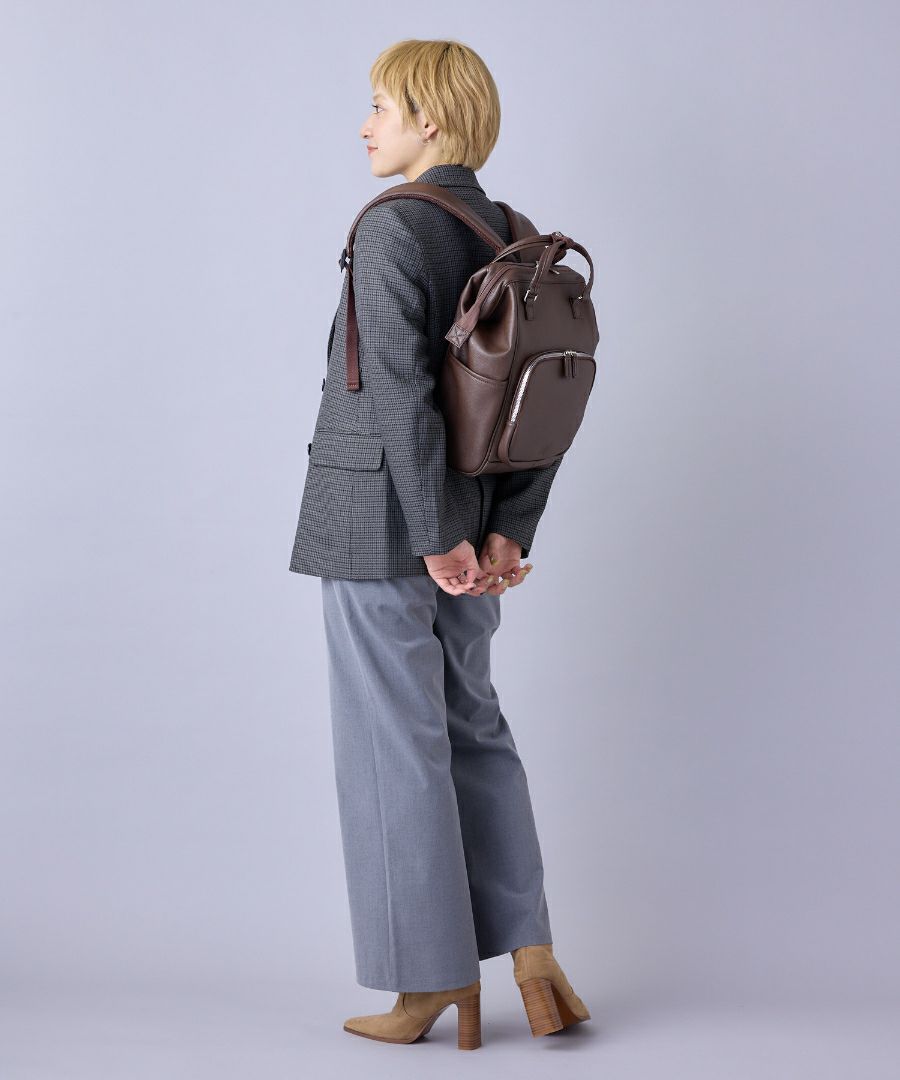 anello リュック バックパック 金属ビスロンファスナー 自立 キャリーオン A4 CHERISH AGB5037