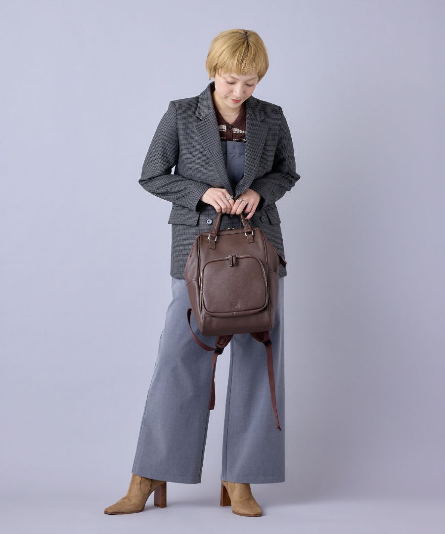 anello リュック バックパック 金属ビスロンファスナー 自立 キャリーオン A4 CHERISH AGB5037